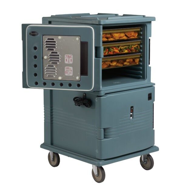 UPC ELECTRIC HEATED FRONT LOADER 1600 SERIES SLATE BLUE – TWO CABINET WITH WHEELS – 220V