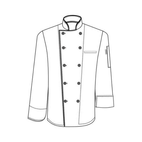 CHEFS UNIFORM JACKET EXECUTIVE MEN LONG – LARGE