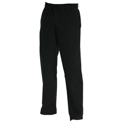 CHEFS UNIFORM – BAGGIES BLACK PIN STRIPE – X SMALL