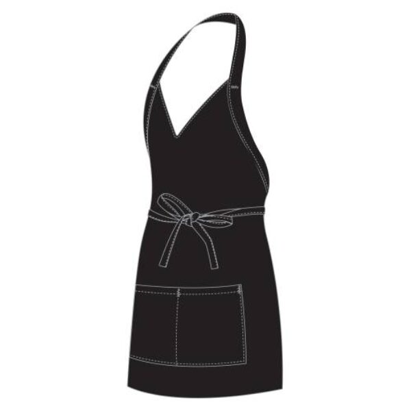 CHEFS UNIFORM – TUXEDO APRON – BLACK