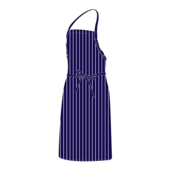 CHEFS UNIFORM – BIB APRON – BLACK PIN STRIPE