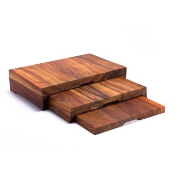 WOOD THREE TIER RISERS (400 X 250 X 90MM – COMPLETE) – INFINITI