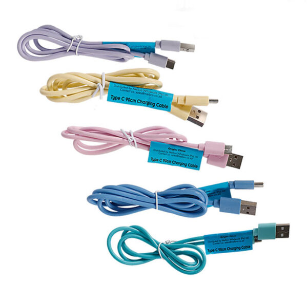 Bulk Pack 10 X Usb Cable Type C 1.0Amp Bulk 90cm