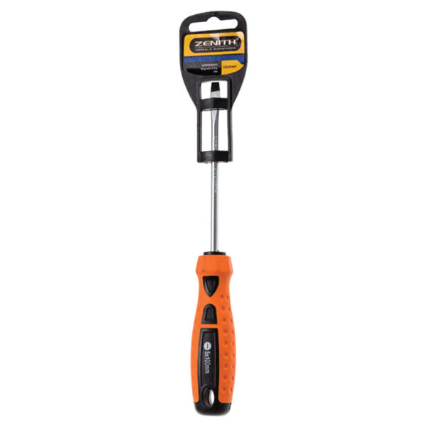 Screwdriver Flat 5x100mm Rub-Grip M-Tip