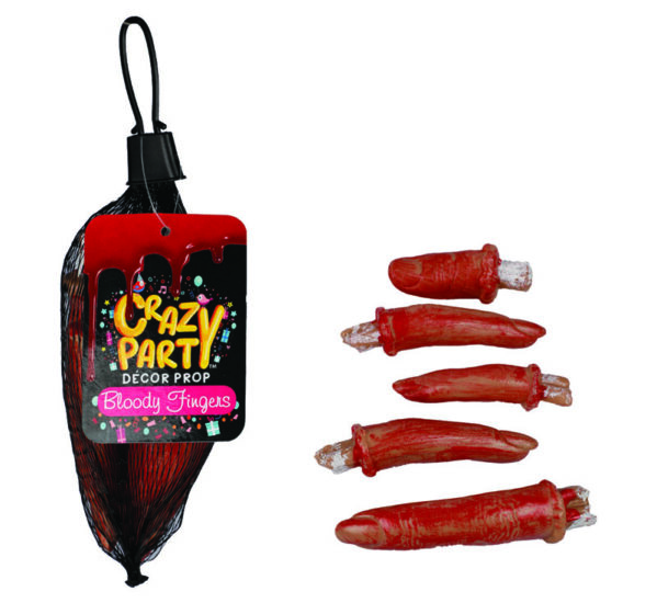 Party Prop Pl Bloody Fingers