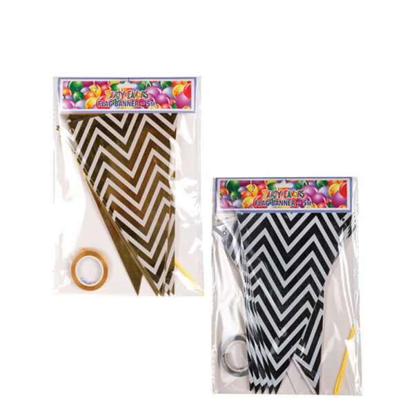 Party Banner Flags Assorted 2 Colours