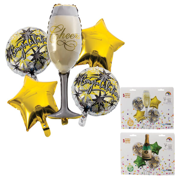 Celebration Balloon Bouquet - 5 Pc