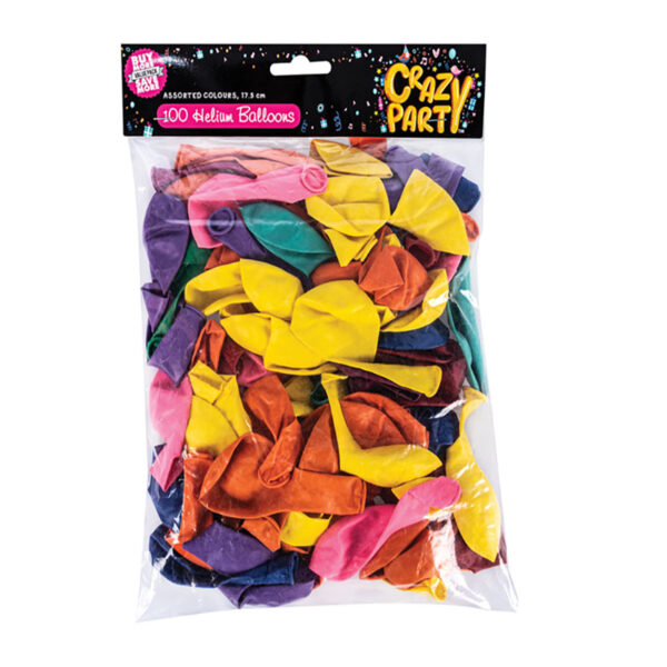 Balloons 100 Piece Assorted Colours