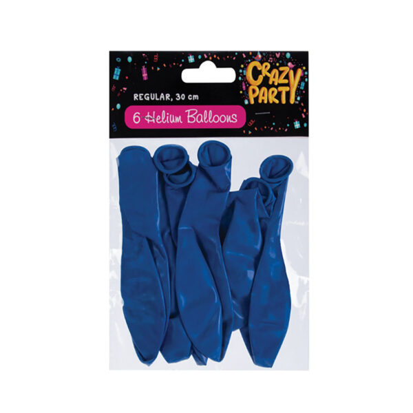 Balloon Suitable For Helium - 6-Pack, Blue