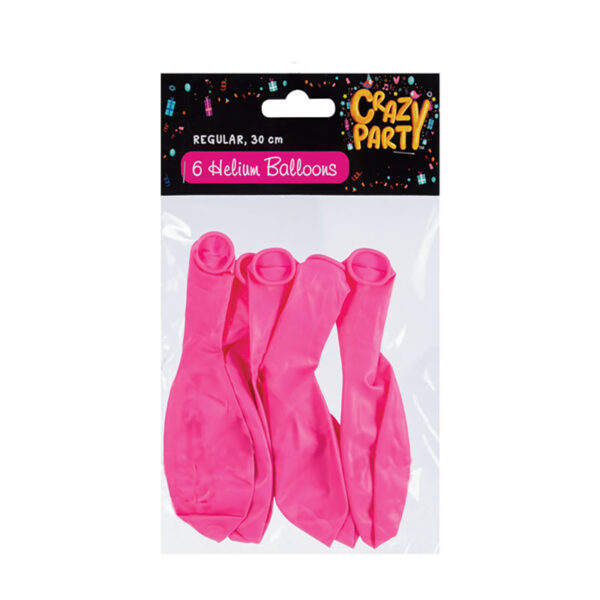 Balloon Suitable For Helium - 6-Pack, Pink