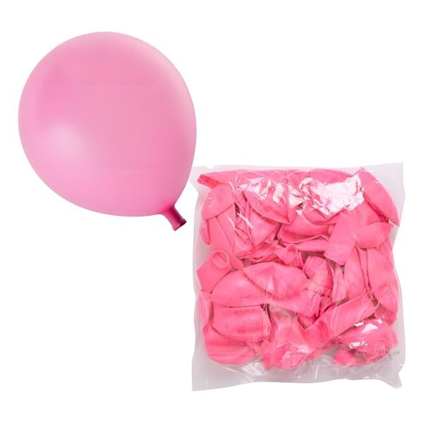 Bulk Pack 12 X Balloon Suitable For Helium 1 Piece Pink