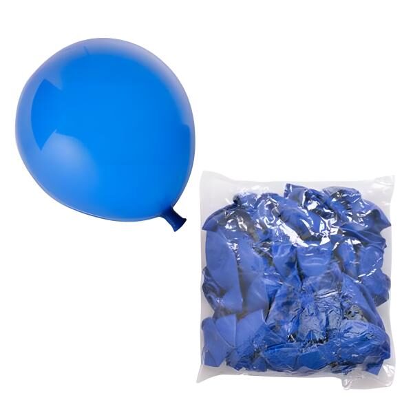 Bulk Pack 12 X Balloon Suitable For Helium 1 Piece Royal Blue