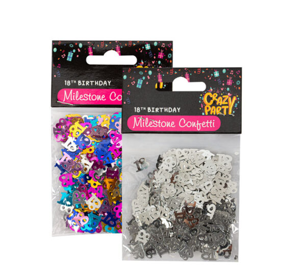 Party Confetti Milestone 18 15G