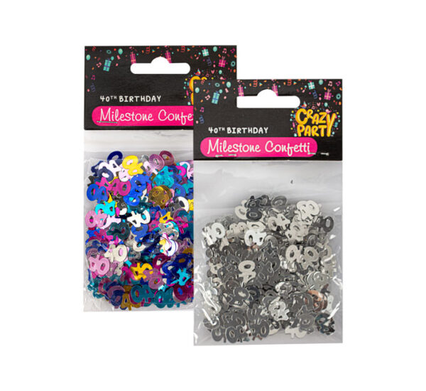 Party Confetti Milestone 40 15G