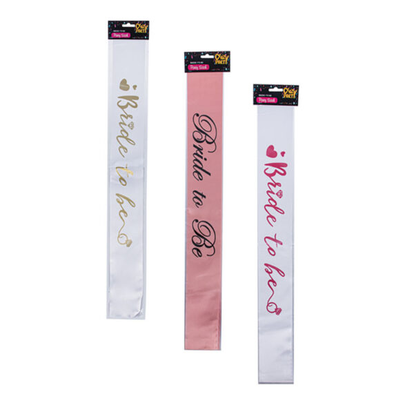 Party Sash Bride To Be Assorted