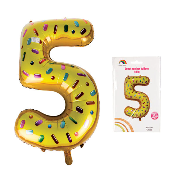 Balloon Helium Foil Donut 5 101cm F-04