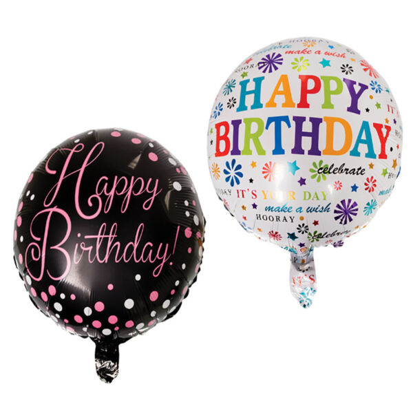 Happy Birthday Glam Helium Foil Balloon - Assorted, 45cm