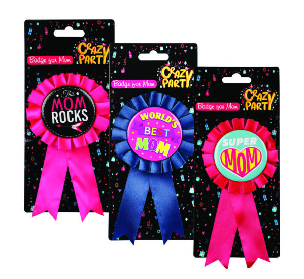 Party Badge Worlds Best Mom