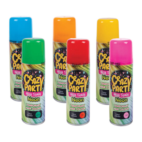 Hair Party Spray - Neon Colours, Assorted