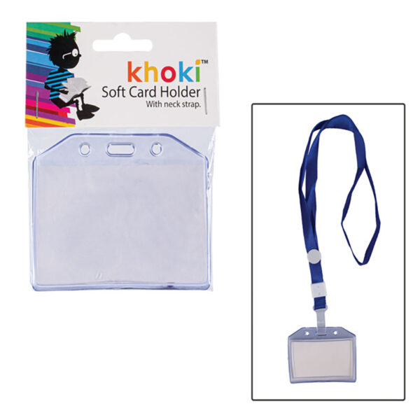 Plastic Name Card Holder With Lanyard