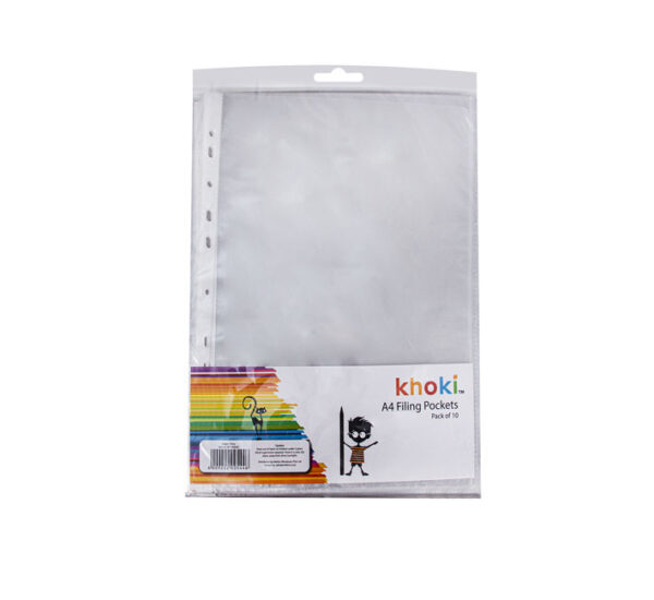 Bulk Pack 20 X Marlin A4 Punched Pockets - 10-Pack