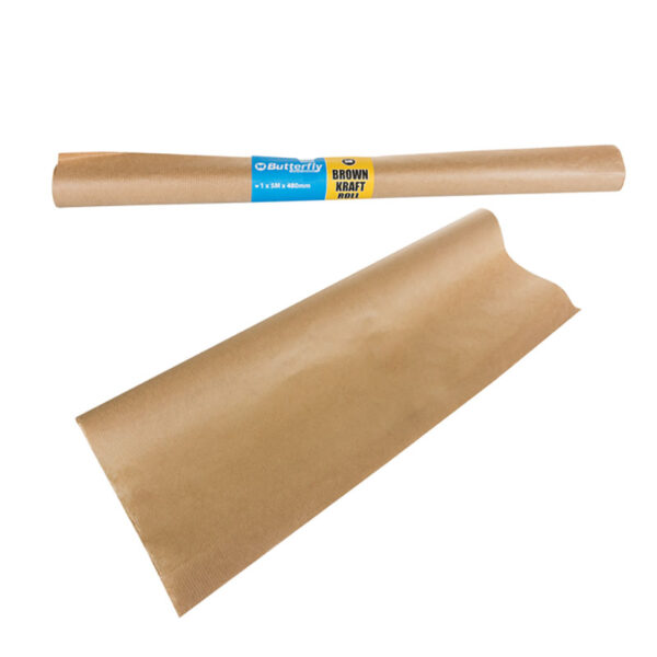 Bulk Pack 25 X Kraft Paper Book Covering – 5m X 480mm Roll