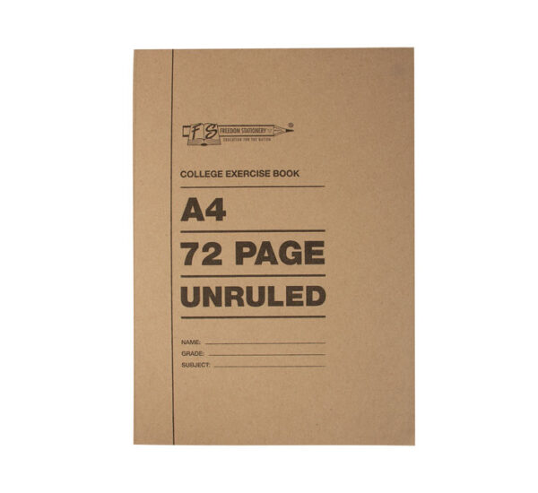 Bulk Pack 20 X College Exercise Book - 72 Pages, Unruled