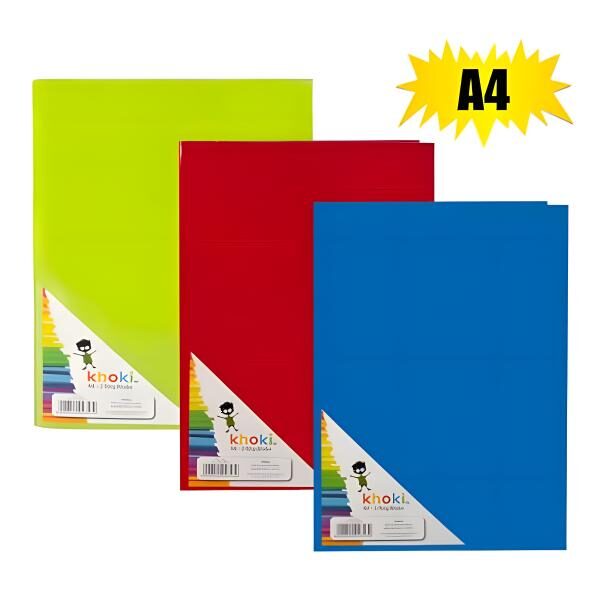 File 2-Ring Pvc Binder A4 Assorted Colors