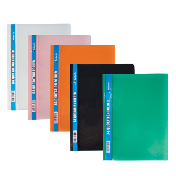 Bulk Pack 5 X Marlin A4 Quotation Folder - Assorted Colours