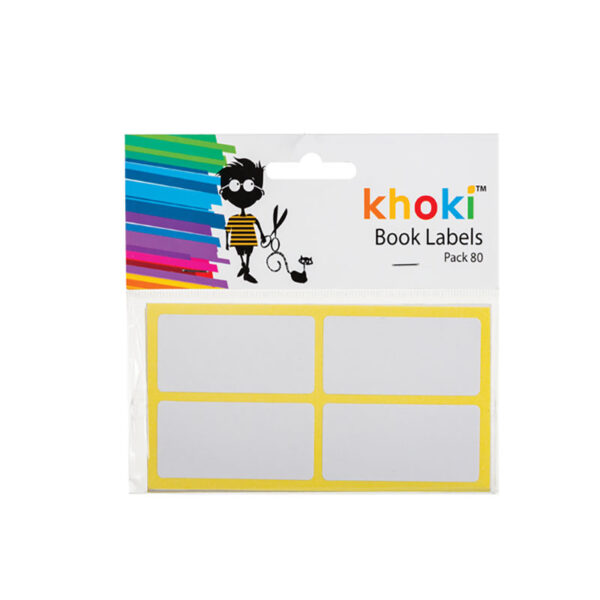Bulk Pack 6 X Borderless Book Labels - 50 X 25mm, 80-Pack
