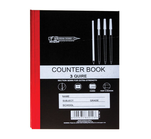 Bulk Pack 5 X Book Hard Cover A4 288 Page 3 Quire