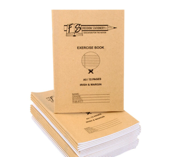 Bulk Pack 20 X Book Soft Cover A5 72 Page Irish Margin