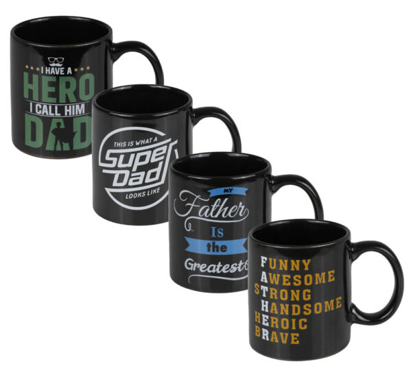 Mug Occasions Dad Black Assorted