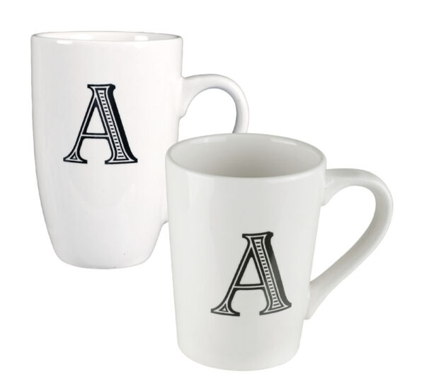 Tall Letter Mug - A, 400ml
