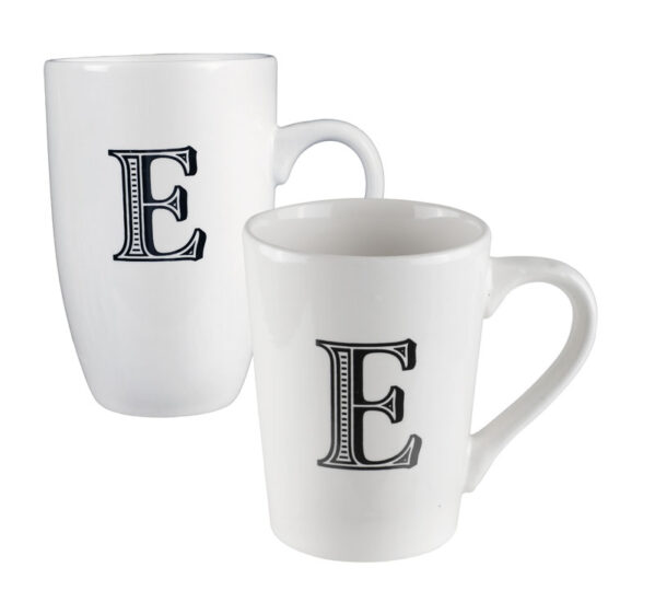 Tall Letter Mug - E, 400ml