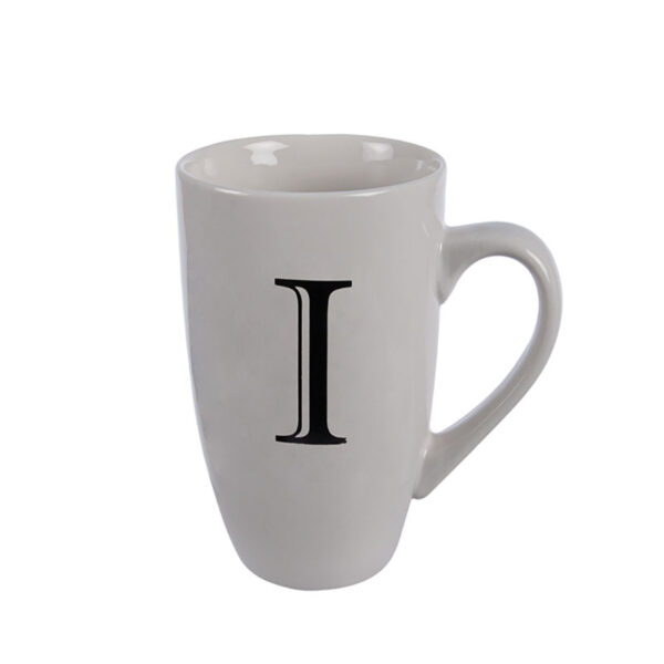 Tall Letter Mug - I, 400ml