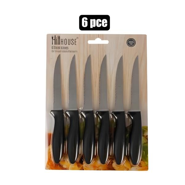 Knife Set 6 Piece With Colour Handles