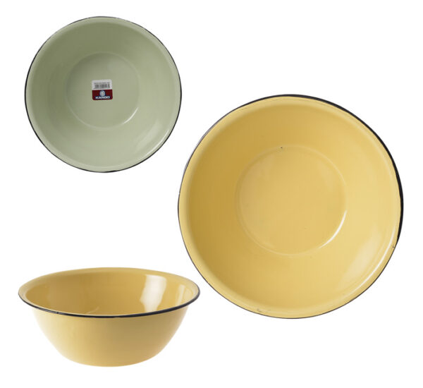 Mixing Bowl Enamel - 20cm Plain Cash Bowl