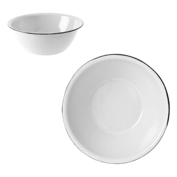 Mixing Bowl Enamel - 20cm White Cash Bowl