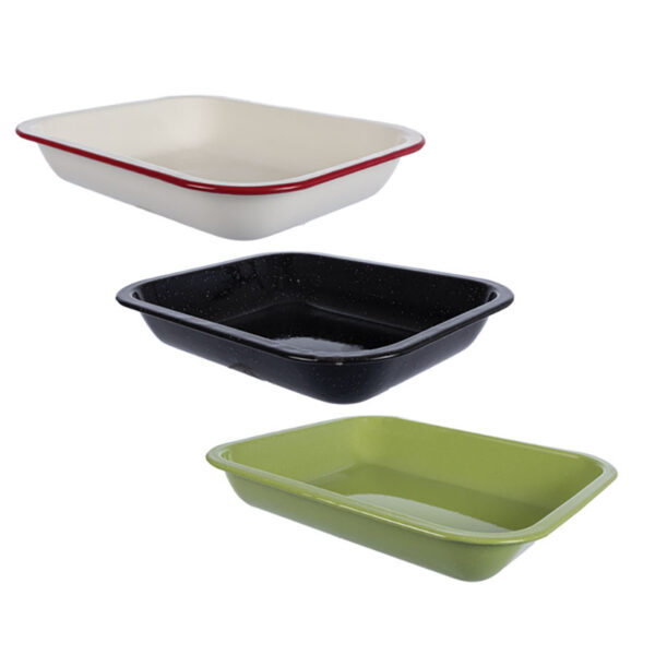 Baking Pan 28x22cm Enamel