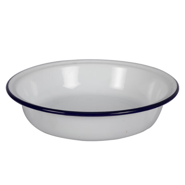 Plate Enamel 22cm Milk