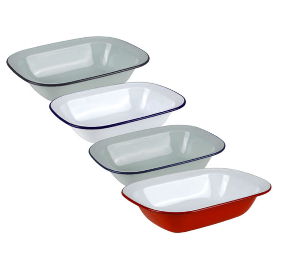 Pie Dish Enamel 28cm Oblong