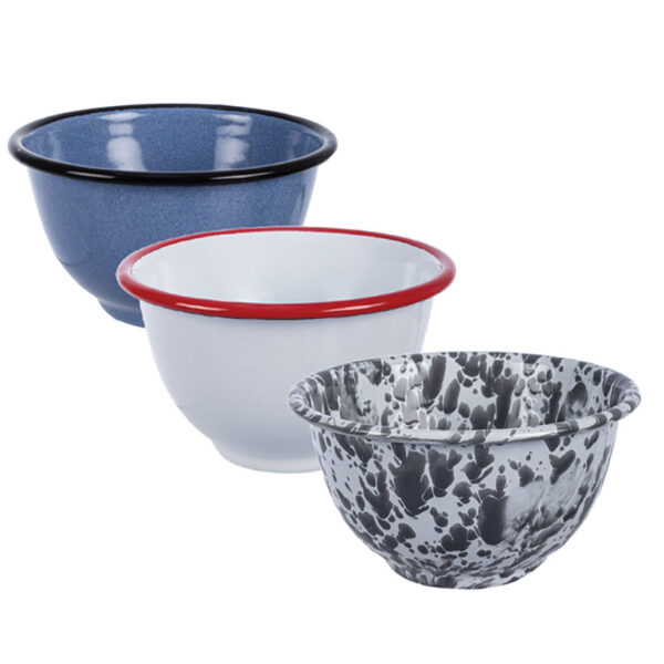 Mixing Bowl Enamel 12cm Footed