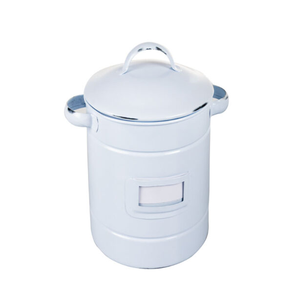 Storage Can - 18cm X 14cm White