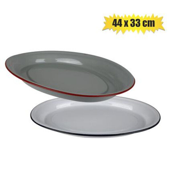 Tray 42x33cm Enamel Rectangular