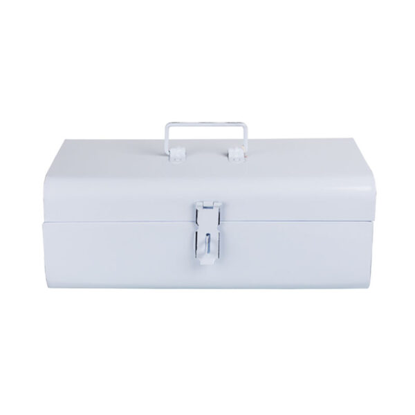 Toolbox Enamel – 36cm X 12cm X15cm With Latch White