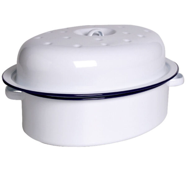 1st Grade Enamel Roaster - 38cm Oval