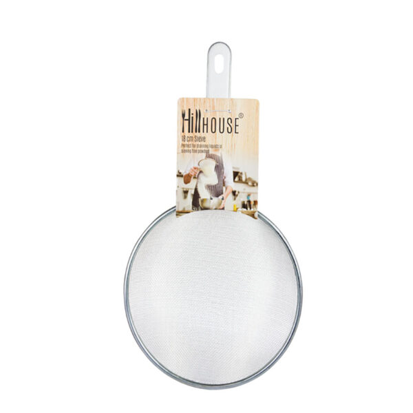 Hillhouse Sieve - 18cm Metal Rim Metal And Plastic Handle