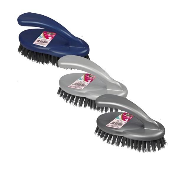 Plastic Jumbo Scrubbing Brush - With Handle