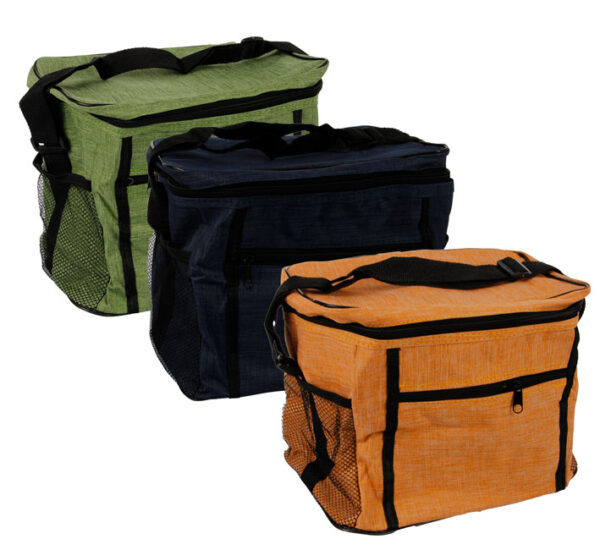 Nylon Cooler Bag & Pocket - 27 X 18 X 23cm